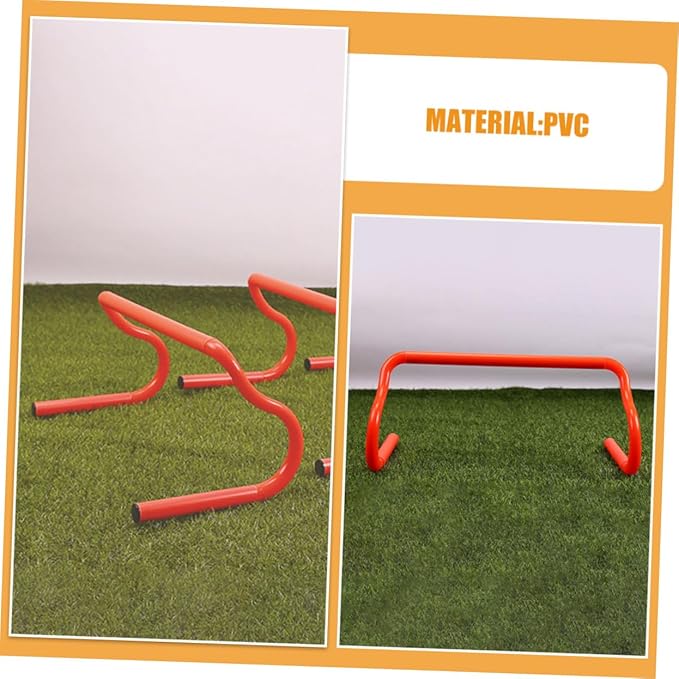 3pcs Detachable Agility Speed Training Hurdles Adjustable Height Lightweight Portable Sports Hurdles for Soccer Football Basketball Athletes Practice
