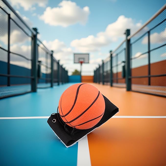 Basketball Wrist Return Ball, Sports Wrist Balls on a String, 2.36 Inch Rubber Rebound Bouncy Wristband Balls on Elastic String for Wrist Exercise or Play Speed and Agility Training