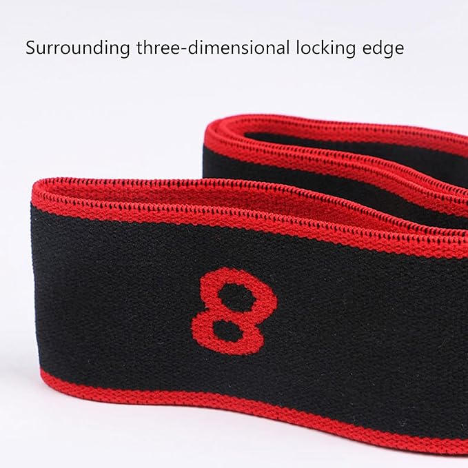 Fitness Band Elastic Stretch Strap with 8 Looped Resistance Stretching Strap for Pilates Dance Resistance