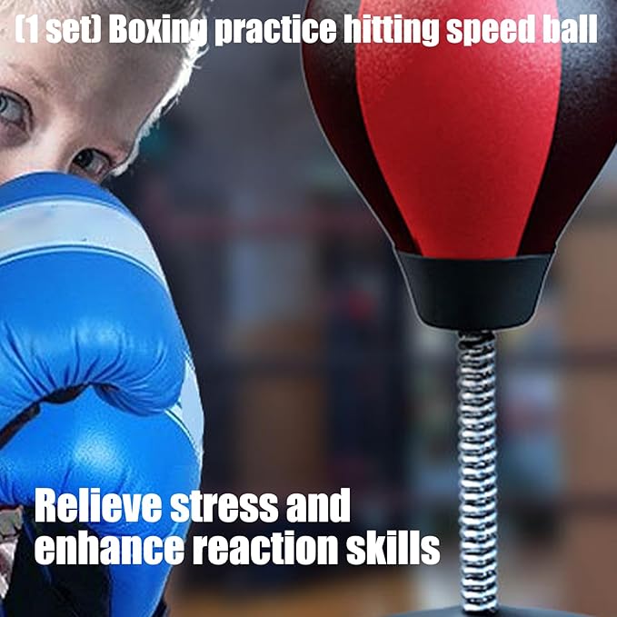 Heavy-Duty Reaction Balls Featuring Balanced Movement & PU Durability for All-Level Fitness Training Homes Gym Boxing Equipment