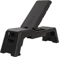 HolaHatha Compact Portable Aerobic Step Platform Exercise Fitness Equipment, Cardio Stepper with Adjustable Height for Home Gym