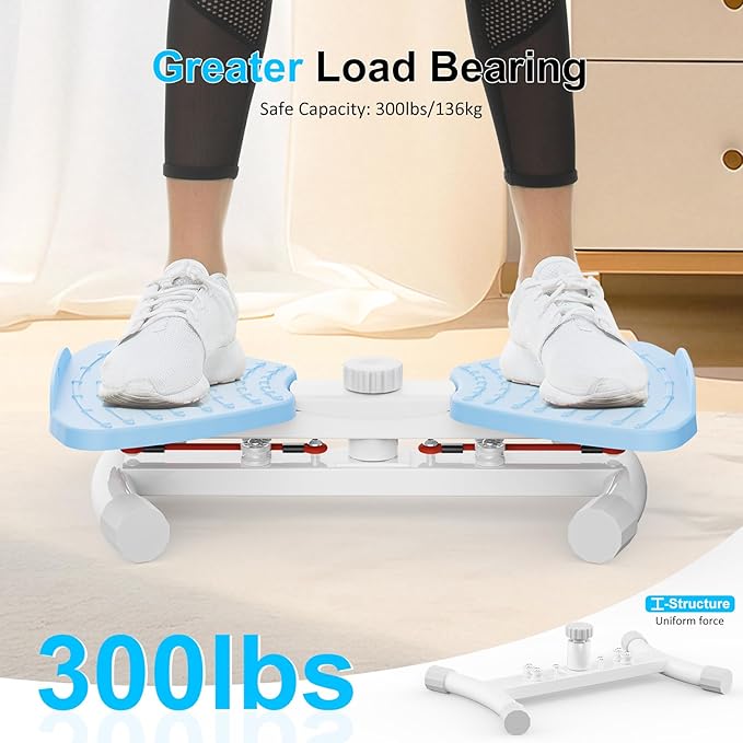 Waist Twister Machine with Resistance Band, Silent Exercise Twist Board for Core & Belly Fat Workout, Non-Slip Home Fitness Disc for Men & Women