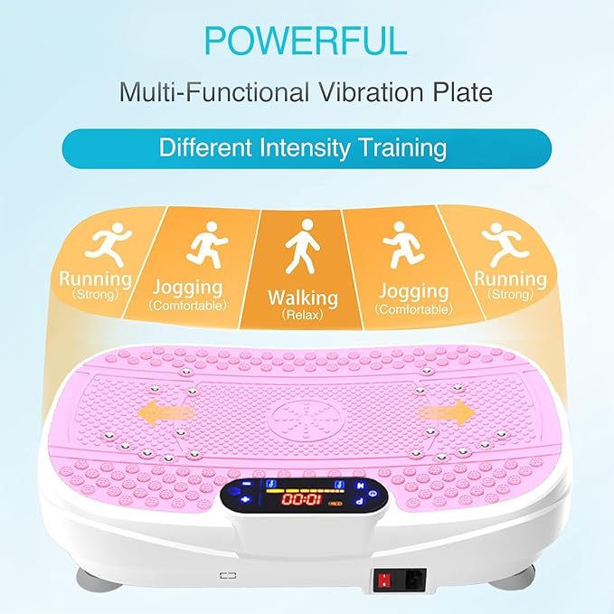 Vibration Plate Exercise Machine Whole Body Workout Vibration Fitness Platform for Home Fitness with Remote Control
