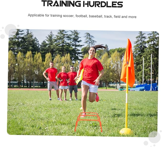 5Pcs Football Agility Training Hurdles Rack for Outdoor Strength Training High Essential Soccer Practice Equipment to Enhance Speed and Footwork Skills