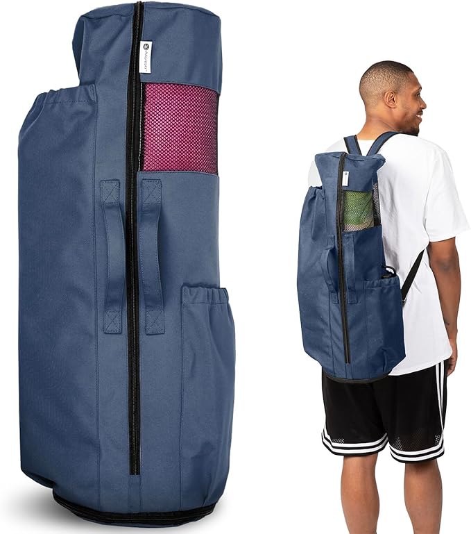 MAGNILAY Yoga Mat Bag - for Women and Men, Yoga Mat Carrier, Fits Mats Blocks and Accessories for Workouts, (32”L)