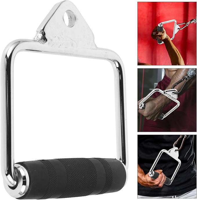 GALPADA V-Shaped Cable Handles for Gym Equipment Adjustable Steel D-Handles for Cable Machines Heavy Duty Pulldown Attachments for Strength Training and Muscle Building