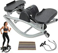 Rock Stepper Side to Side Portable Lateral Rocking Stepper with Digital Display and Non-Slip Mat Mini Steppers for Exercise at Home