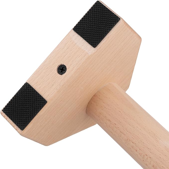 4 PCS Wood Push Up Stands, 2 Pairs Non Slip Base Wooden Parallettes, Push up Handles Exercise Equipment for Fitness, Calisthenics, 10 x 5 x 3.7 inch