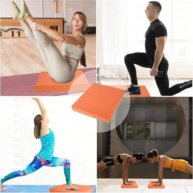 Balance Pad – Stability Trainer for Balance, Stretching, Physical Therapy, Exercise, Mobility, Rehabilitation and Core Training Non-Slip Closed Cell Foam Premium Balance Pad Knee Pad