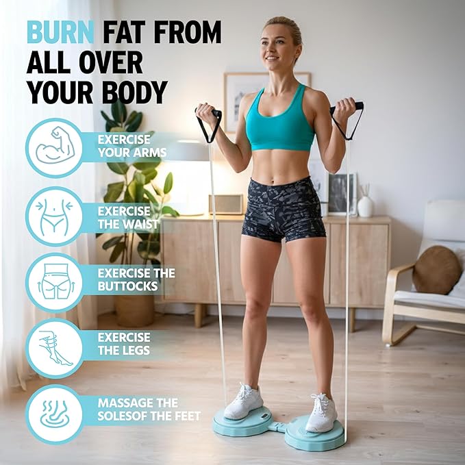 Waist Twister Machine Exercise Tool, Ab Twister Board with the Smart LED Digital Monitor, Noiseless Ab Twister for Home Gym Equipment
