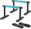 Strength Training Parallettes I-Sit Push Up Bars, Pushup Handles Calisthenics Equipment for Home Workout, Anti-slip Gymnastics Bars, Handstand & Dip Bar for Outdoor Exercise