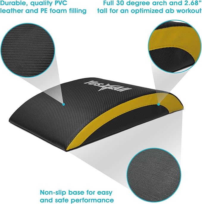 Yes4All Abdominal Exercise Pads, Foldable Ab Workout Equipment for Home Gym Core Training & Back Stretching, Sit Up Mat for Floor Exercises