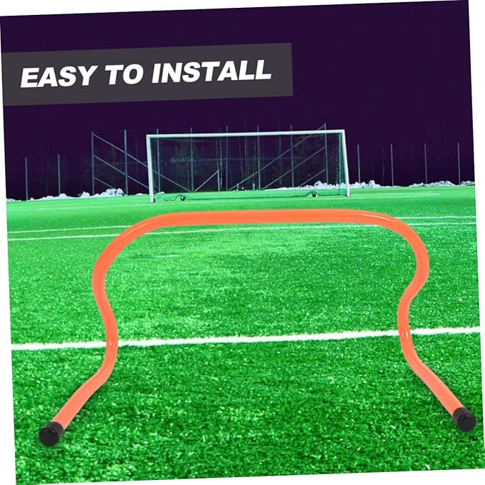 DECHOUS 4Pcs Agility Speed Hurdles with Stable Base Plastic Sports Training Equipment for Football Soccer Outdoor Running Field Coordination and Quickness Practice