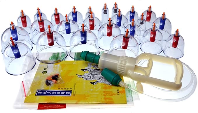 Kangzhu 24-Cup Biomagnetic Chinese Cupping Therapy Set