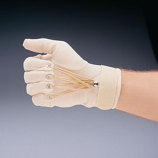 Sammons Preston Traction Exercise Glove, Hand and Finger Strengthening Glove for Joint Flexion, Hand Exerciser for Therapy, Recovery, and Rehabilitation, Right, Small/Medium