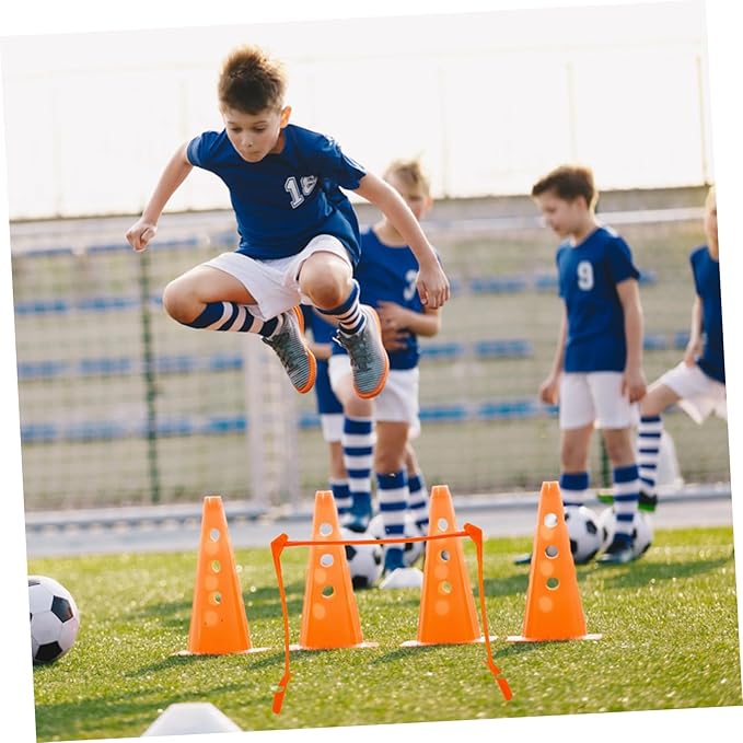Soccer Hurdle Training for Boys and Girls 3-Level Adjustable Plastic Speed Hurdle Boys and Girls Agility Aid