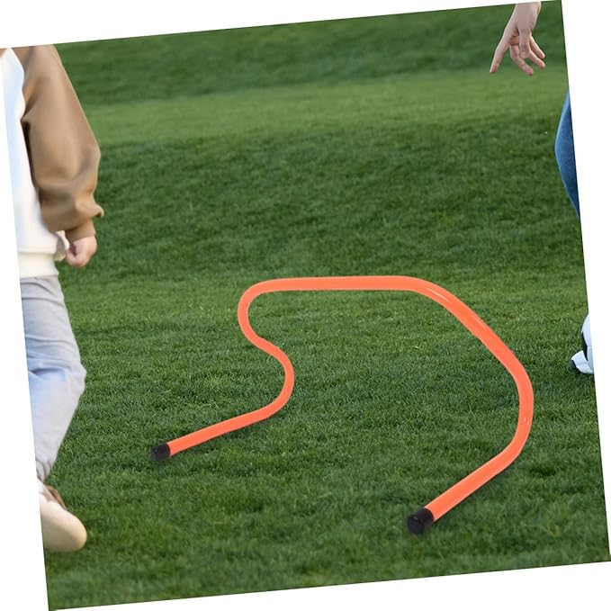 ABOOFAN 4pcs Speed Hurdles Plastic Sports Training Hurdle Set 15cm Height Wear-Resistant Agility Equipment for Soccer Football Running and Footwork Training