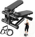 Stair Stepper with Resistance Bands for Home Exercise, Mini Stepper Machine for Indoor Fitness, Portable Home Gym Stepper for Full Body Workout, 300LBS Capacity