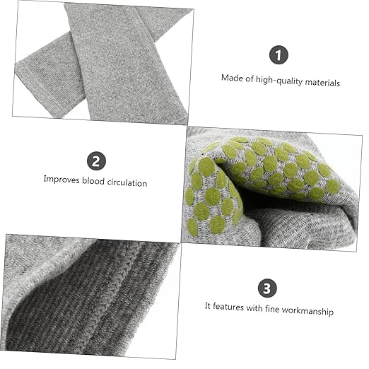 2pcs Warm Knee Sleeves with Self-heating Spot Comfortable Knee Brace Wrap for and Joint Pain Short Design Elderly and Active Lifestyle