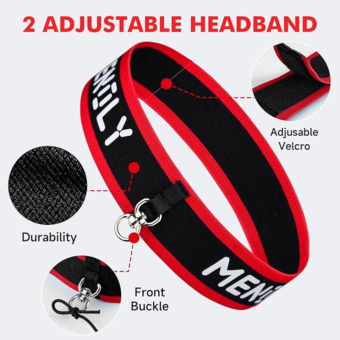 MENOLY 5pcs Boxing Reflex Balls Set, 2 Adjustable Headbands, 1 Pair Goggles and Gloves, Speed Training Equipment for Hand Eye Coordination, Agility, Great Gift for Men, Boxers & Fitness Fans