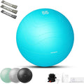 HAPBEAR Exercise Ball (22''/26''/30'') - Anti-Burst Slip-Resistant Yoga/Pilates Ball for Core Training & Posture Improvement, Home Gym/Rehab/Pregnancy Ball, Quick Pump & 3 Resistance Bands Included