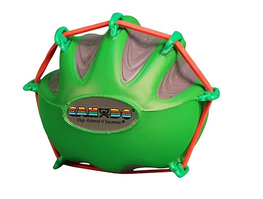 CanDo 10-2292 Digi-Extend n' Squeeze Hand Exerciser, Large, Green-Moderate