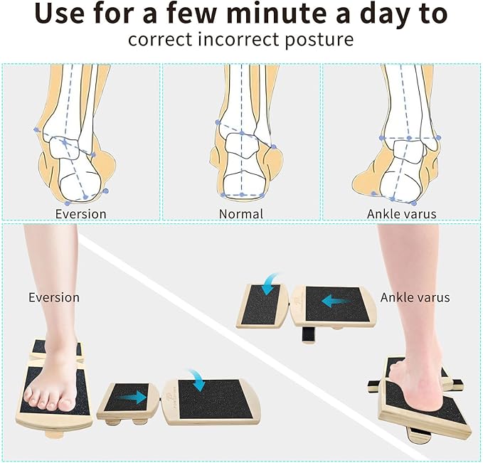 Ankle Balance Board Foot Strengthener: Foot Trainer Stretcher - Sprained Balance Board Plantar Fasciitis Relief
