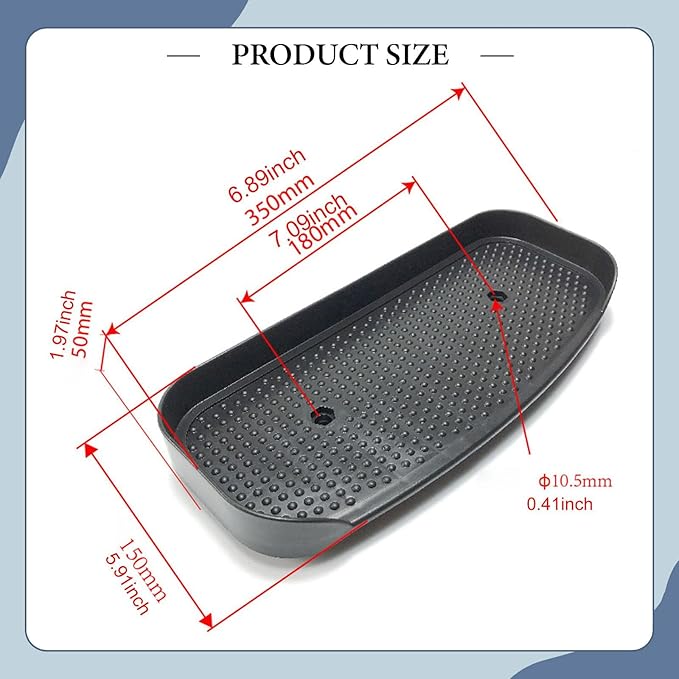 Elliptical Machine Foot Pedal Ellipse Leg Exerciser Pedal Multifunction Parts Replace 7.09inch Hole Spacing for Office Hotel