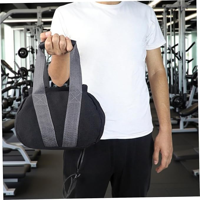2Pcs Fitness Sandbags with Non-Slip Handle Refillable Portable Canvas Sand Kettlebell Soft Sand Bag for Home Training, Fitness, Yoga Workou Sandbags for Working Out