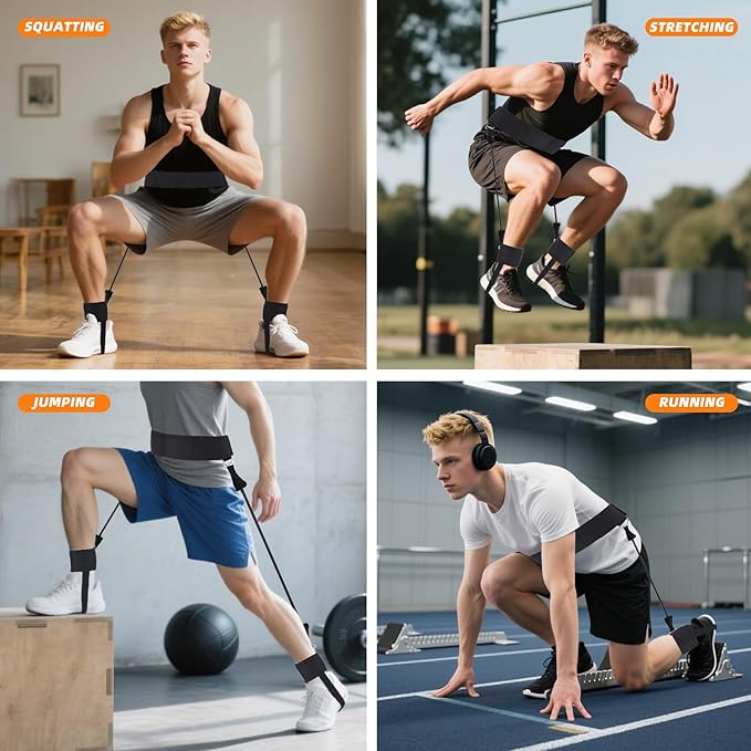 Vertical Jump Trainer, Jump Trainer Leg Strength Resistance Bands, Jumping Trainer for Basketball Triple Jump Football Volleyball Training Provide
