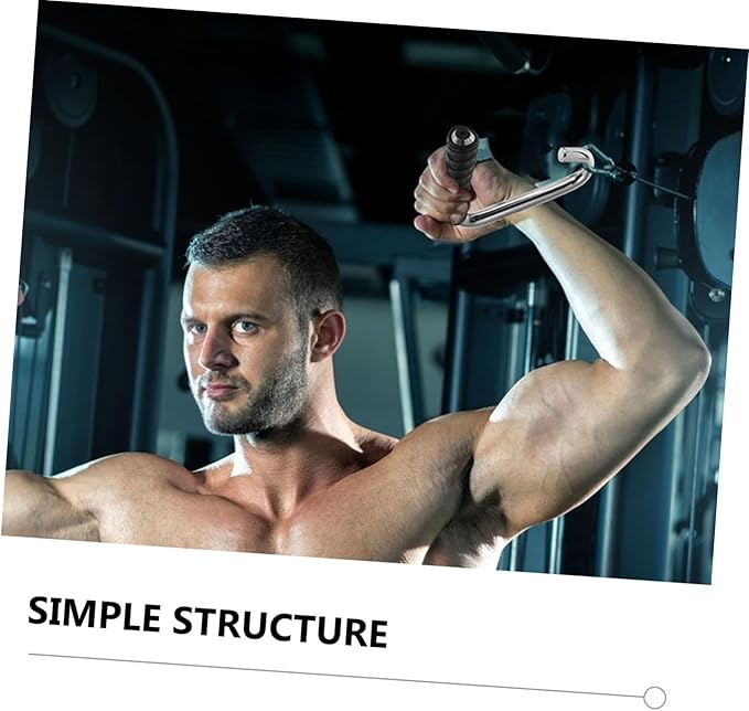 POPETPOP 2pcs Ergonomic Tension Rope Accessories Fitness Equipment Handles Gym Handles for Cables Strength Training Equipment