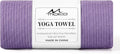 MoKo Hot Yoga Towel, Non-Slip Yoga Mat Towel with Grip Dots, 74.4"×27.3" Yoga Mat Cover for Pilates, Fitness, Meditation, Swimming Pool, Beach, Travel Yoga Mat with Corner Pockets
