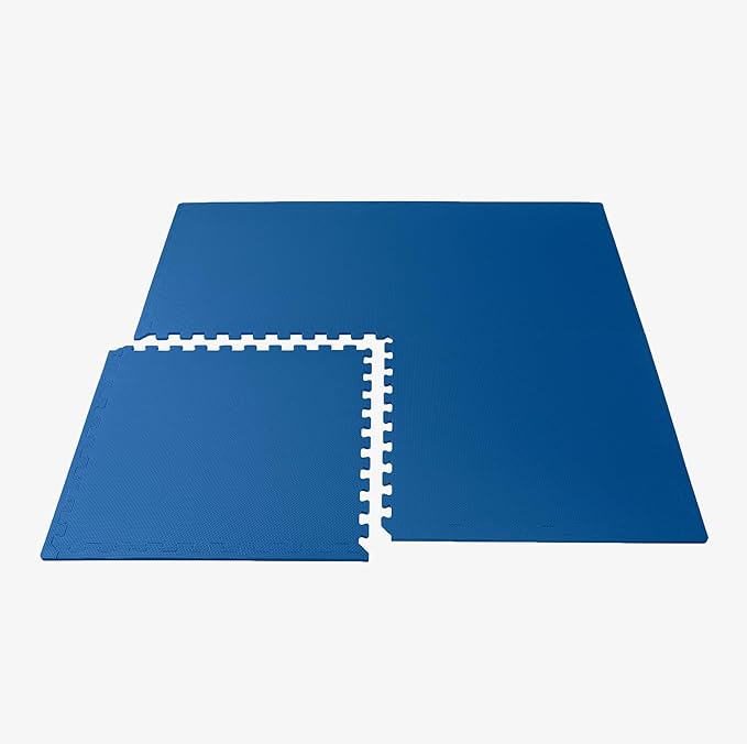 We Sell Mats 3/8" Thick Multipurpose EVA Foam Exercise Floor Mat, Interlocking Tiles, Anti-Fatigue for Home or Gym