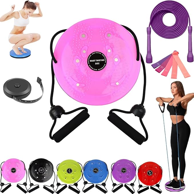 Waist Sculptor, 2026 New Waist Twister Machine Exercise with Arm Bands, Ab Board Waist Twist Machine for Exercise, Legs, Buttocks, Hip Exercise