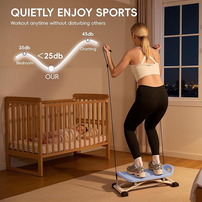 Ski Balancing Machine with LCD Display, Adult Balance Board Trainer Heavy Duty Ski Exercise Machine, Side to Side Core Stability Equipment Low Impact Full Body Cardio Workout Trainer