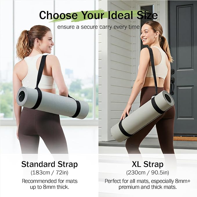 Slim Panda Yoga Mat Straps for Carrying, Adjustable Yoga Mat Carrier Sling Fits All Mats(Mat Not Included)