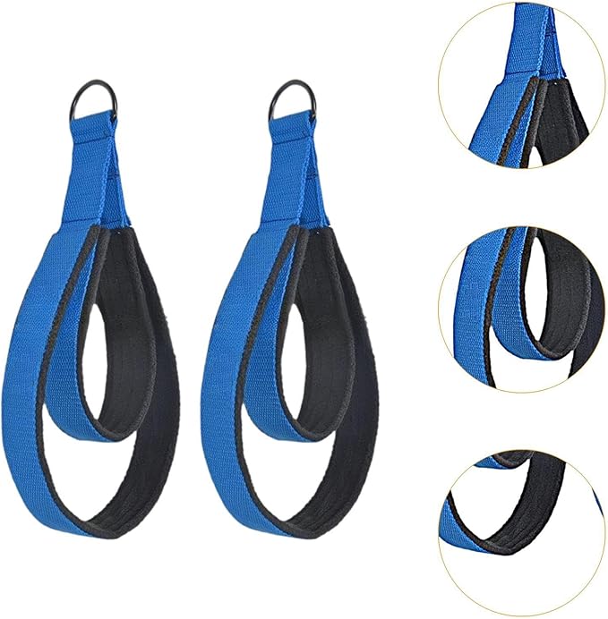 Generic 2Pcs Pilates Double Loop Strap Fitness Strap Beginner Pilates Equipment Double Loop Strap for Gymnastics Arms Legs Home