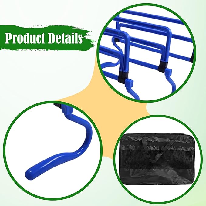 5 Pack Height Adjustable Agility Hurdles for Soccer, Outdoor Sports and Foot Exercises