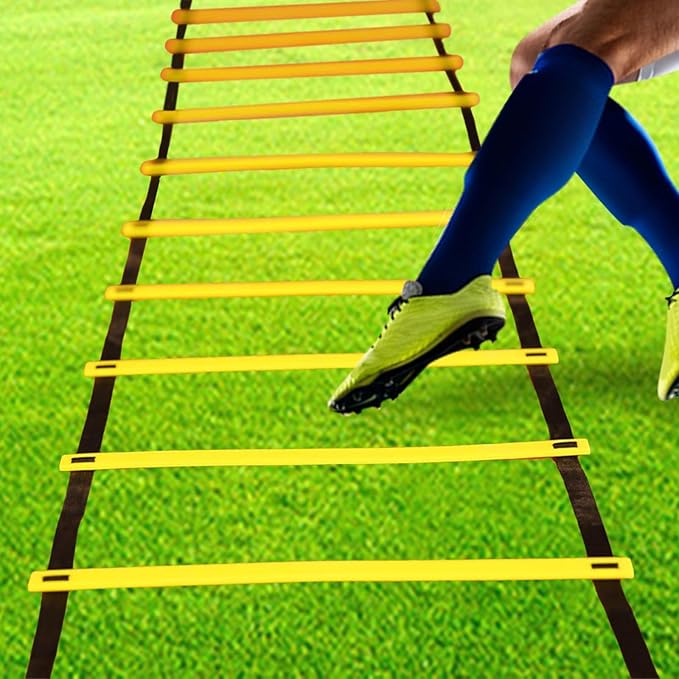 Agility Ladder, Soccer Fitness Accessory, Adjustable Football Speed Training Equipment, Speed Ladder for Home Gym, Exercise
