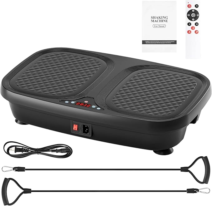Vibration Plate Exercise Machine - Weight Loss & Toning for Cardio Fitness Home Gym Fitness Equipment for Lymphatic Drainage and Weight Loss Whole Body Workout Shaping