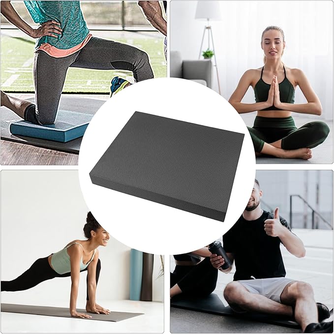 Stability Pad,20x16 Inch Non Slip Soft Thick - Balance Foam Pad Exercise Equipment - for Women Men Home Gym Floor Yoga Workout Physical Training Stretching