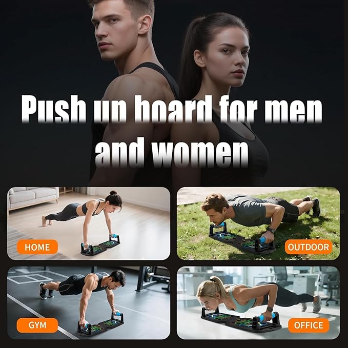Pilates Board | Portable Pilates Reformer Equipment & Ski Balance Board for Home Workout | 12 in-1 Split Pilates Reformer Machine with Digital Timer | Home Pilates Kit for Gym,Abs,Fitness,Exercise