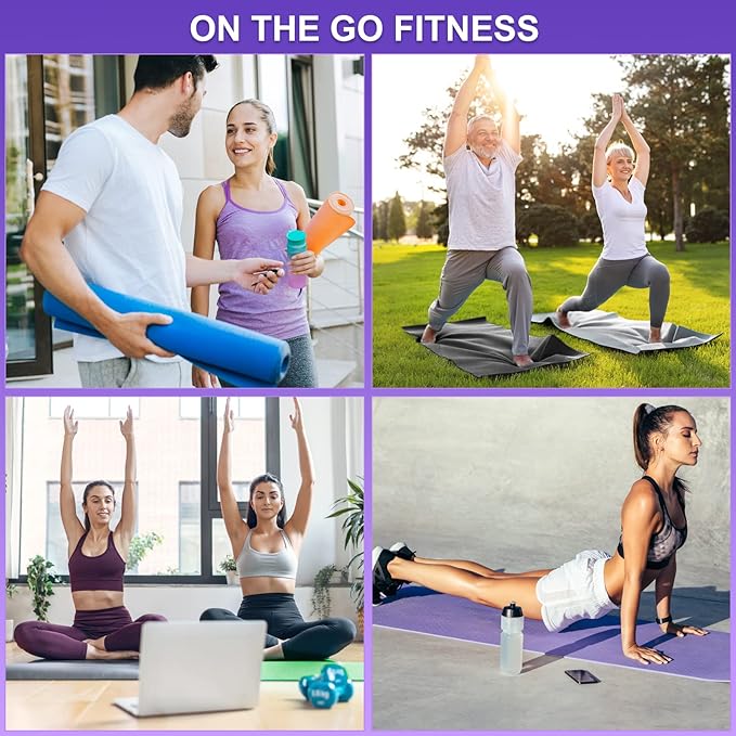 24 Pack 3 mm Thick Yoga Mat Bulk, Non Slip Exercise Workout Fitness Pad for Women Men, Gym Home Yoga Pilates, Easy to Clean, Sturdy PVC