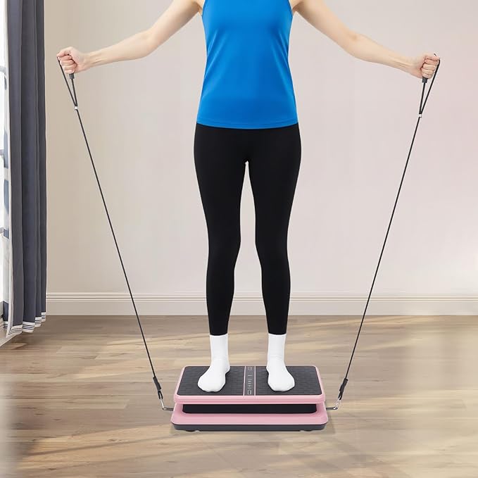 Vibration Plate Exercise Machine, 200w Body Weight Loss Vibrating Platform, 58.5x31.5x14in Adjustable 99 Speed Level Large Size Vibrating Plate, 2800±10% RPM, 4.92ft Controller Control Distance