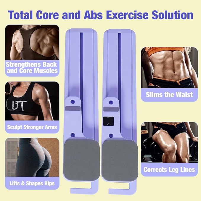 2025 Upgraded Pilates Reformer Machine, 360° Full-Body Toning Home Workout Equipment, Multifunctional Abdominal Board for Core & Abdominal Strength with Smart LCD Tracker