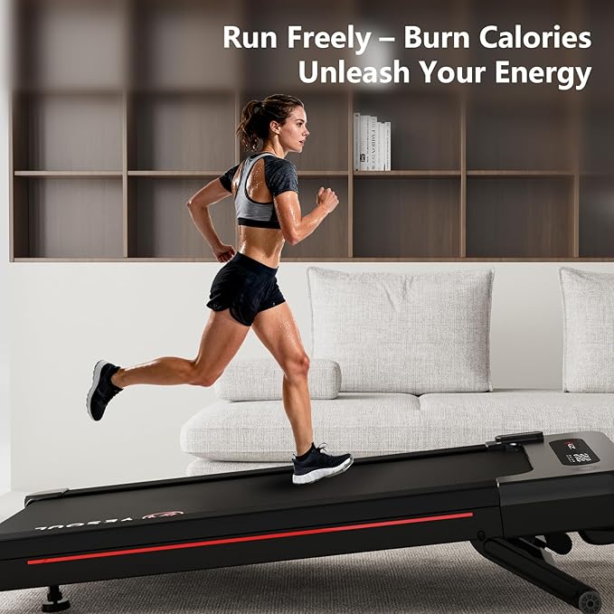 Yesoul Walking Pad Treadmill with 10% Auto Incline, Under Desk Treadmill for Home Walking, Hiking & Running, 300lbs Capacity, Smart App Scenic Routes & Live Classes, Remote & LED Display