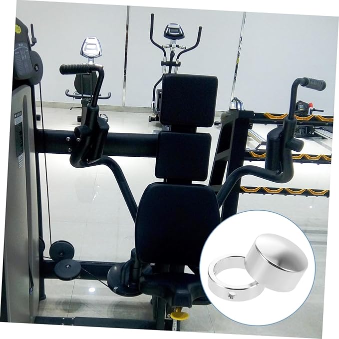 POPETPOP 1 Set Fitness Tubing End Cap Lightweight Aluminum Alloy End Cover for Strength Training Equipment Easy Installation Comfortable Grip Compatible with Various Fitness Gear