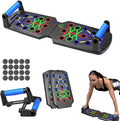Functional Pushup Stands System Fitness Floor Chest Muscle Exercise Professional Equipment Burn Fat Strength Training Arm Men & Women Solid Push Up Board 28 in 1 Home Workout Equipment Multi
