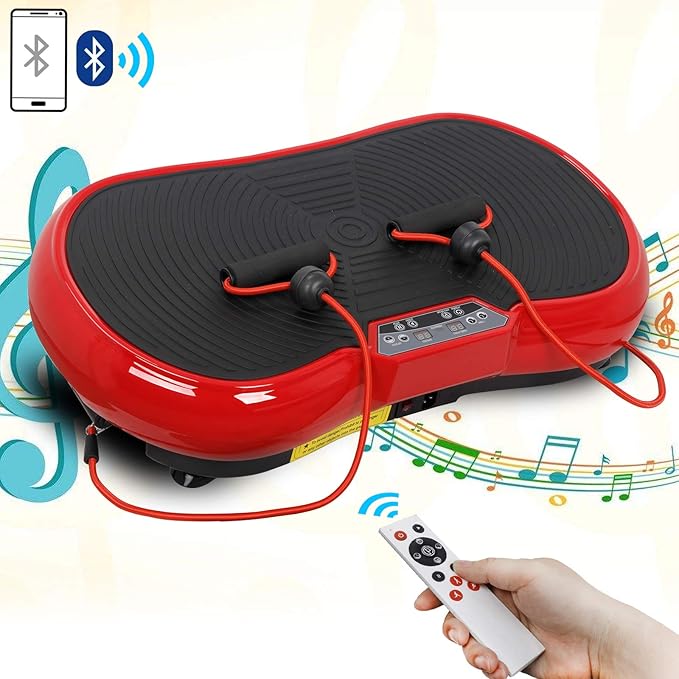 LEMY Vibration Plate Exercise Machine, Full Body Shaker with Bluetooth and Remote Control, Vibrating Plate Machine for Fitness, Training