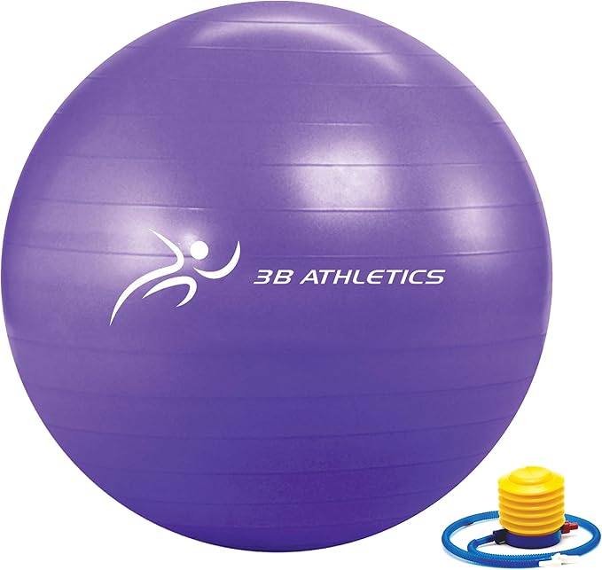 Anti-Burst Yoga Ball for Pregnancy, Slip Resistant Exercise Ball, 2 Sizes – Fitness Equipment for Home Gym, Exercise Equipment for Women, Pregnancy Must Haves, Maternity Support, Home Gym Accessories